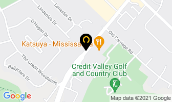 Credit Valley in Mississauga map