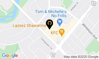 Creditview Dental in Mississauga map