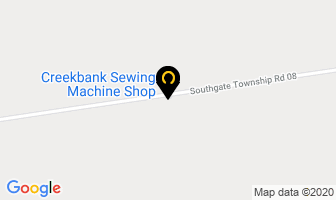 Creekbank Sewing Machine Shop in Mount Forest map