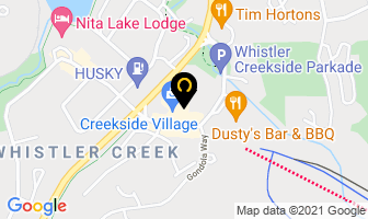 Creekside Dental in Whistler map