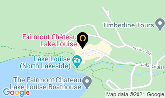 Creekside Gifts in Lake Louise map