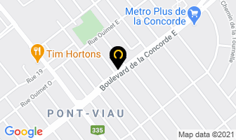 Creme Amis in Beauharnois map