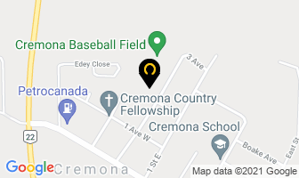 Cremona Community Hall in Cremona map