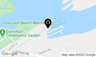 Crescent Beach Yacht Club in Surrey map