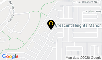 Crescent Heights Manor in Medicine Hat map