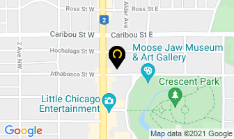 Crescent Park Chiropractic Centre in Moose Jaw map