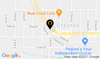 Creston Valley Chamber Of Commerce in Creston map