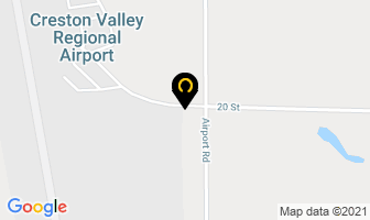 Creston Valley Regional Airport in Creston map