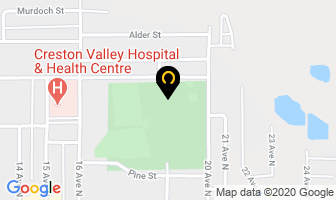Creston Valley Thundercat Junior Hockey in Creston map