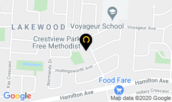 Crestview Park Free Methodist Church in Winnipeg map