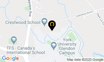 Crestwood School in Orillia map