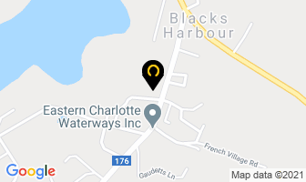 Cricket Cove in Blacks Harbour map