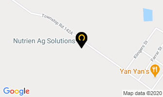 Crop Production Services in Taber map