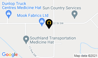 Crop Production Services in Medicine Hat map