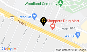 Crosby Volkswagen in Kitchener map