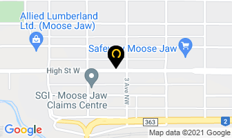 Cross Canada Flooring Depots in Moose Jaw map