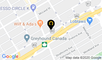 Crossley Carpets in Guelph map