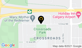 Crossroads Community Assn in Calgary map