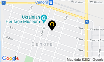 Crossroads Credit Union in Canora map