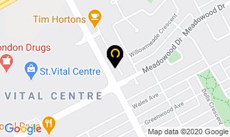 Crossroads Insurance in Winnipeg map