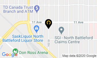 Crown Cab 24/7 Service in North Battleford map