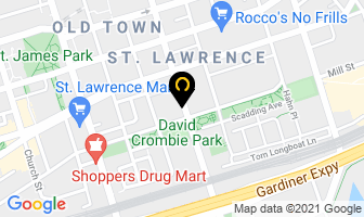 Crown Cleaners in Orillia map