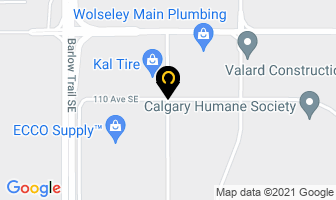 Crown Packaging in Calgary map