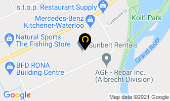 Crs Contractors Rental Supply in Kitchener map