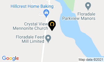 Crystal View Mennonite Church in Roxboro map