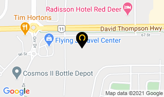 Culligan Hot Tubs in Red Deer map