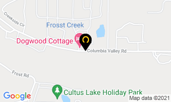Cultus Cottages in Fraser Valley A map
