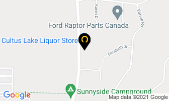 Cultus Lake Pub in Fraser Valley A map
