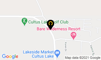 Cultus Lake Village in Fraser Valley A map