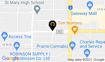 Cupe Local 4195 in Prince Albert map