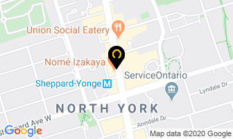 Curing Hands Rmt in North York map