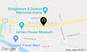 Curling Club in Bridgetown map