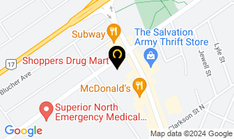Current River Family Dental in Thunder Bay map