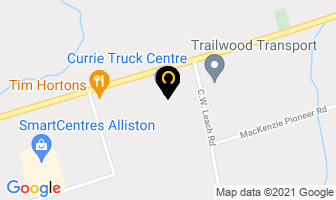 Currie Truck Centre in New Tecumseth map