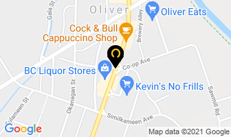 Curt's Automotive in Oliver map
