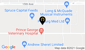 Custom Edge Sports in Prince George map