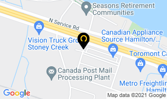 Custom Guard Sales & Installation in Stoney Creek map
