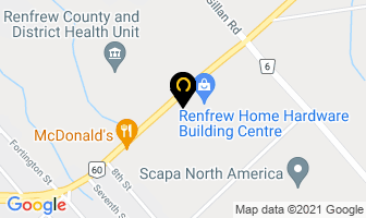Custom Printers Of Renfrew Ltd in Aurora map