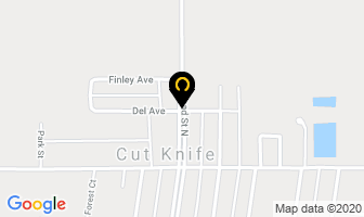 Cut Knife Funeral Home in Cambridge map