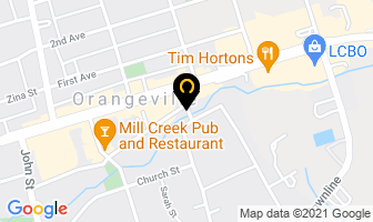 Cycling Elements in Orangeville map
