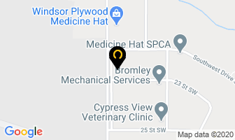 Cypress Custom Garages in Medicine Hat map