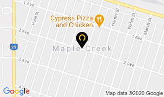 Cypress Farming Co in Maple Creek map