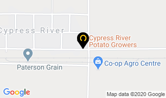 Cypress River Potato Growers Ltd in Cypress River map