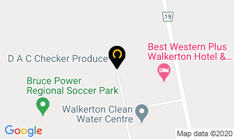 D A C Storage Trailers in Walkerton map