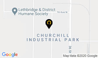 D B S Environmental in Lethbridge map