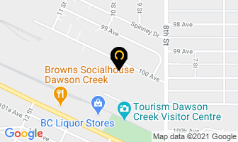 D C Recycling & Bottle Depot in Dawson Creek map